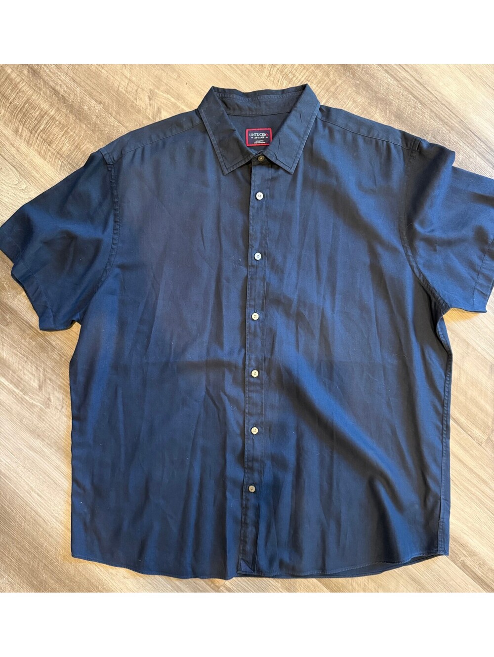 UNTUCKit Men's Navy Blue Button Down Shirt Size XXL